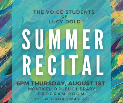 The Voice Students of Lucy Dold: Summer Recital